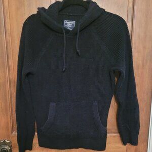 Abercrombie & Fitch Men's Hooded Waffle Knit Sweater- Size Small